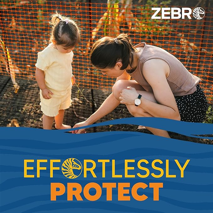 ZEBRO 4' x 100' Orange Plastic Garden Fence Roll – Light Duty Mesh Fencing for Temporary Fence, Snow, Garden Netting, Animal Barrier, Agricultural Fencing & Lawn Protection