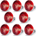 VIHOSE 8 Pack Infrared Heat Lamp for Chickens 250watt 120v Thickened Red Heat Lamp Bulbs for Food Service, Reptile, Pet, Bathroom, Light Therapy Use E26 Base