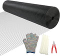 Black Hardware Cloth 1/2in 48inx100ft, Chicken Wire Fencing, PVC Coated Metal Welded Wire Mesh Roll, for Rabbit Snake Groundhog Gopher Netting Cage Vegetable Garden Fence Animal Barrier