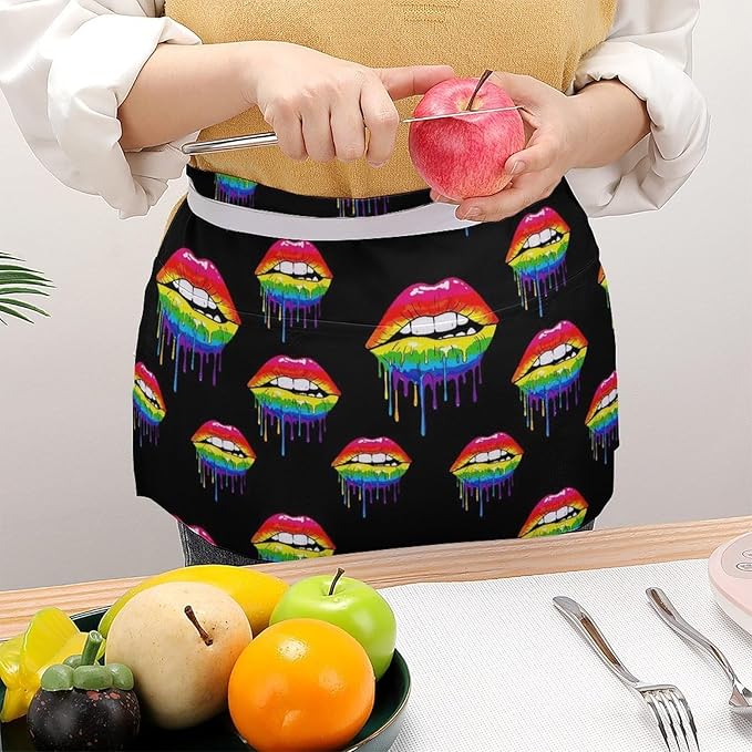 Server Waitress Waist Apron Cooking Kitchen Restaurant Aprons for Women Men