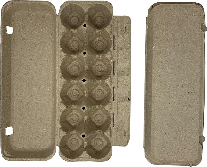 Cackle Hatchery Flat Top Paper Egg Cartons (15 Pack)