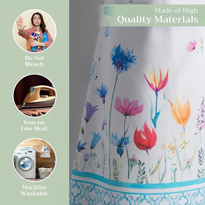 Maison d' Hermine 100% Cotton Apron for women with Pocket Kitchen Chef Apron for Men Cooking Easter Decorations