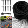 10 x 10Ft Pond Netting for Koi Ponds, Koi Pond Net Cover, Durable & Sturdy Pond Netting Cover for Leaves, Protect Koi Fish Against Herons, Raccoons, Cats & Predators, 12pcs Stakes Included
