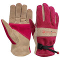 Women's Cotton Lined Leather Work Gardening Gloves, Rose Trimming, TIG/MIG Welding, Construction, Farm, Ranch Flexible Cowhide Gloves, Comfortable, Durable (Small)