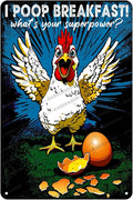 Funny Chicken Decorations For Kitchen Chicken Tin Sign Chicken Gifts 12x8 Inch