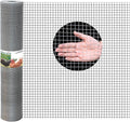 1/2inch 16"x50' Chicken Wire Fencing Roll, Galvanized Hardware Cloth, 19Ga Hot-Dip Welded Preventing Snakes, Raccoons and Foxes