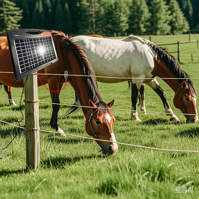 FenceMate Solar Powered Fence Charger 0.65J to 30 Miles for Containment of Livestock, Poultry or Hobby Farming, Portable Electric Fence Charger for Exclusion of Nuisance or Wild Animals Low Impedance