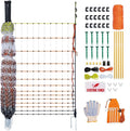 Poultry Electric Netting Fence - 47.3''H (can be Manually Raised to 59.1''H) x 65.6'L for Flying Chicken, Sheep, Goats in Farms, Ranches and Gardens, PK1