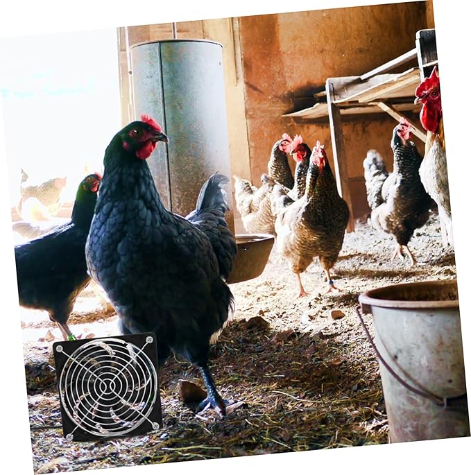 ibasenice 1set Solar Panel Chicken Coop Fan Small Exhaust Fan for and Greenhouse Cooling Easy to Install for Aeration