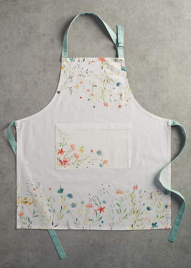 Maison d' Hermine 100% Cotton Apron for women with Pocket Kitchen Chef Apron for Men Cooking Easter Decorations