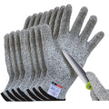 Cutting Gloves, 4 Pairs of Cut Resistant Gloves Food Grade, Cut Resistant Gloves for Kitchen, Oyster Shucking, Fish Fillet Processing, Carving Wood and Gardening(X-Large)