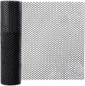 Plastic Wire Fence Mesh Roll, Sturdy Plastic Chicken Wire Mesh, Versatile Animal Fencing Barrier, Garden Netting Solution to Pet, Poultry, Cats, Crafts and Gardening (Black, 15.75INx59FT)