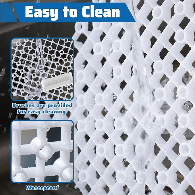 Chicken Coop Ground Pads, 9 Pack Chicken Coop Walking Pads Raise Above Ground Avoid Water and Moisture,Plastic Chicken Coop Mats Fits for Chicken Active or Eating Area,Chicken Coop Accessories