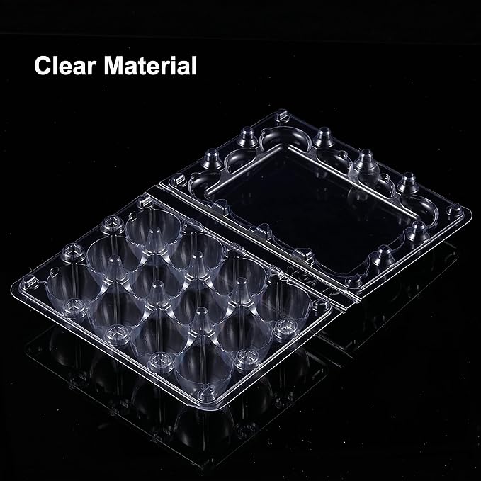 60 Pcs Quail Egg Cartons, Square Dozen Egg Boxes, Classical 3x4 Style Holds Up to Twelve 12 Count Small Quail Eggs Basket, Pigeon Eggs, Bulk Carton Quail Egg Tray Container for Refrigerator