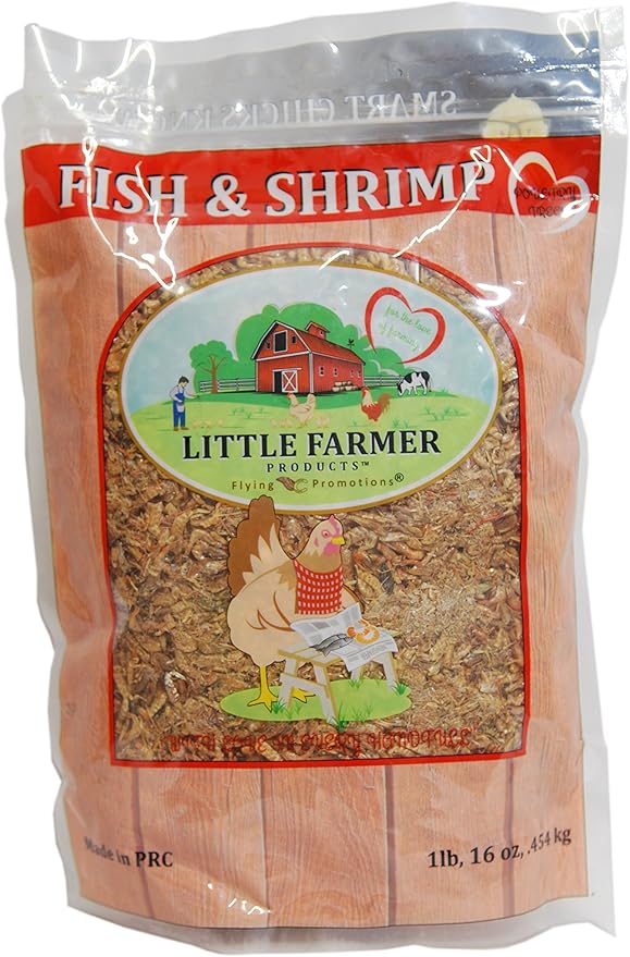 Fish & Shrimp | Dried River Shrimp & Minnow Fish | Omega 3, Calcium, Protein Packed | Premium Poultry Chicken Duck Treat (1)