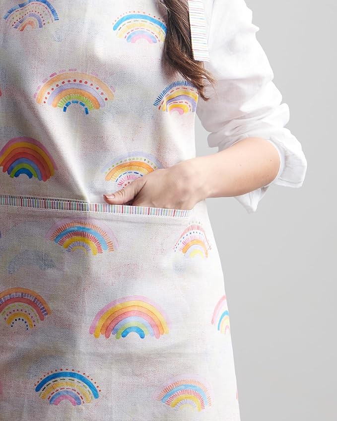 Maison d' Hermine 100% Cotton Apron for women with Pocket Kitchen Chef Apron for Men Cooking Easter Decorations