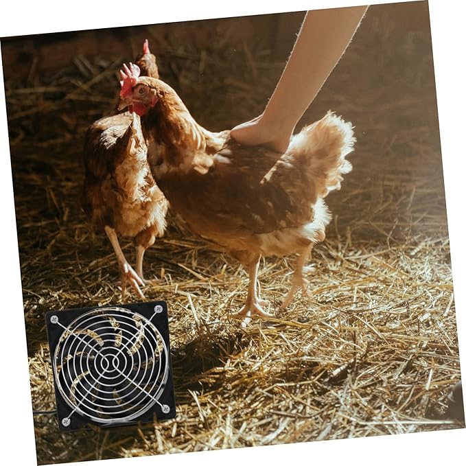 1set Solar Powered Fan for Chicken Coop Small Ventilation Solar Exhaust Fan for Greenhouse Rv Cooling