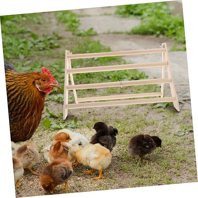 Chicken Roosting Bar for Chicks Wooden Perch Stand for Poultry Habitat Easy to Clean Compact Design for Chickens and Coop Enrichment