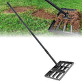 Lawn Leveling Rake 17"x10",Lawn Leveling Tool with 68" Long Adjustable Stainless Steel Handle for Leveling Soil,Grass,Sand or Dirt,Heavy Duty Lawn Leveler for Backyard,Garden,Golf Course,Farm,Pasture