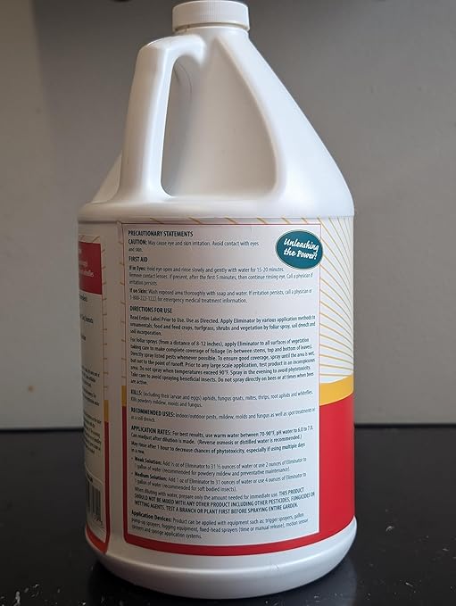 Eliminator® Natural Insecticide & Fungicide – Professional Pest Control for Spider Mites, Aphids & Powdery Mildew – Oil-Free, Residue-Free Plant Protection for Homes, Gardens & Professional Operations