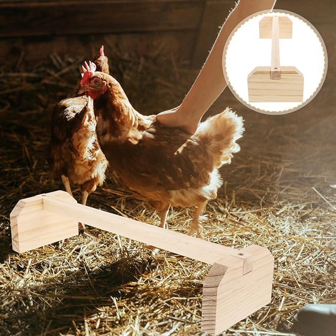 Popetpop Chicken Perch - Wooden Roosting Bar for Coop and Brooder Bird Perch for Large Bird Baby Chicks Pollos Gallinas Polluelos Parrots Wooden Parrot Stand Versatile Plaything Birds