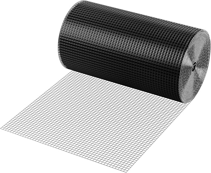 VEVOR Hardware Cloth, 24'' x 100' 1/2 inch Galvanized Wire Mesh Roll, 19 Gauge Chicken Wire Fencing Roll, Vinyl Metal Wire Mesh for Chicken Coop Barrier, Rabbit Snake Fences, Poultry Enclosures