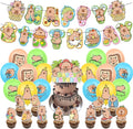 Cartoon Happy Birthday Banner Balloons Cupcake Toppers Birthday Decorations for Capybara Theme Party Decor Supplies