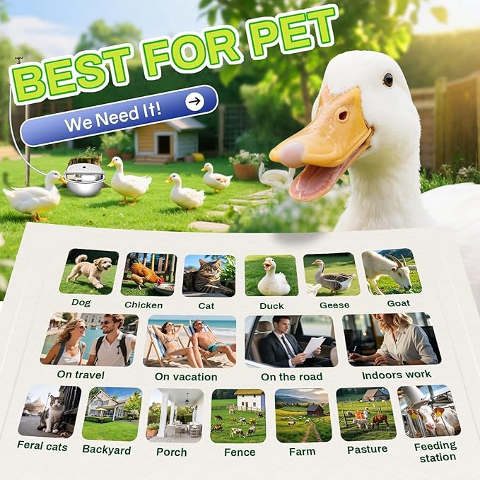 Automatic Animal Drinking Water Bowl with Float Valve, Stainless Steel Kit Includes Bowl, Standard Pipe, Replacement Valve, Quick Connector Adapter and Countersunk Bolts(Auto-Filling)