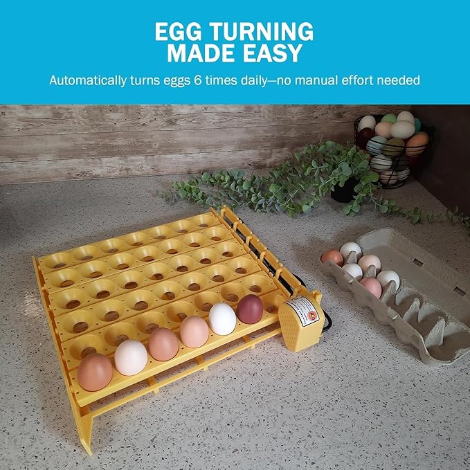 GQF 1611 Hova-Bator Turner with 6 Universal Egg Racks