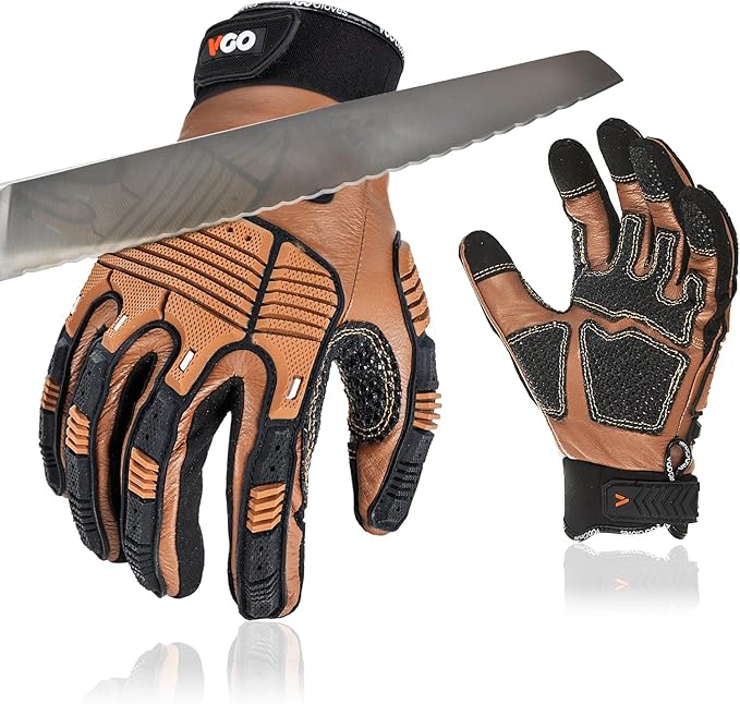 Vgo... Cutproof Gloves,Cut Resistant Gloves,HPPE Anti-cut Liner,Hand Protection,ANSI A3,Touchscreen