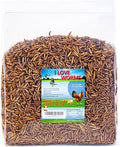 I LOVE WORMS Dried Black Soldier Fly Larvae (5lb), 100% Natural Non-GMO, Treat for Chickens, More Calcium Chicken Feed Than Mealworms