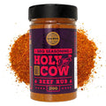 Holy Cow BBQ Beef Rub - 100% Natural Seasoning - Packs Amazing Flavour Into Any Cut Of Beef For Wonderful BBQ And Grill Dishes - Perfectly Balanced Blend Of Spices - Large Jar (210g)