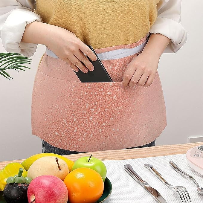 Server Waitress Waist Apron Cooking Kitchen Restaurant Aprons for Women Men