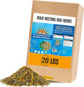 Herb Supplement for Backyard Chickens - Natural Chicken Treats, Poultry Feed Botanical Mix, Plant-Based Coop Snacks for Daily Wellness, Feather Quality, Egg Production, USA (20 LB)