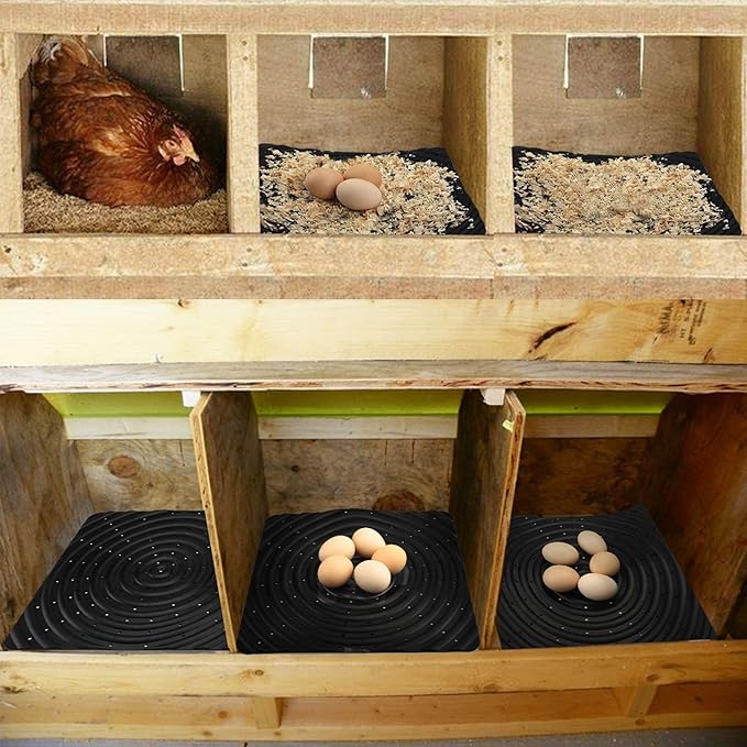 10 Pack Washable Nesting Pads Chicken Nesting Boxes Chicken Bedding for Chicken Coop, 13 x 12 inch