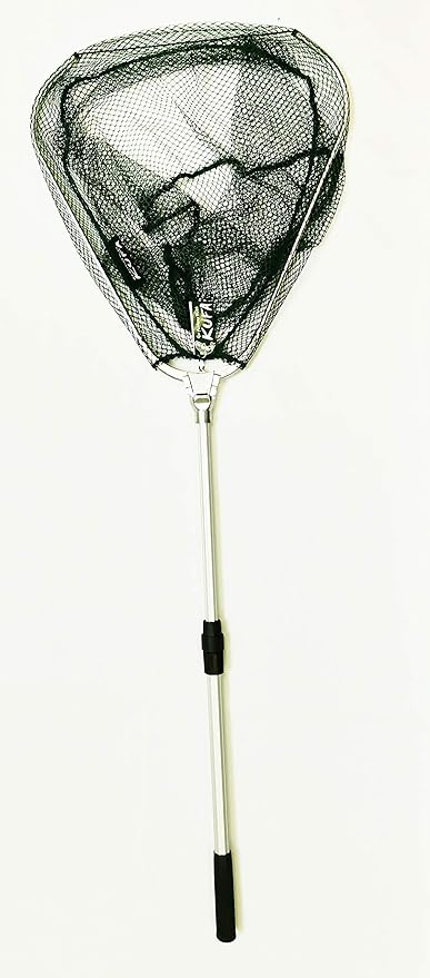 Telescope Landing nets (hoop:23x24",Handle:27~47",Knotless Mesh)