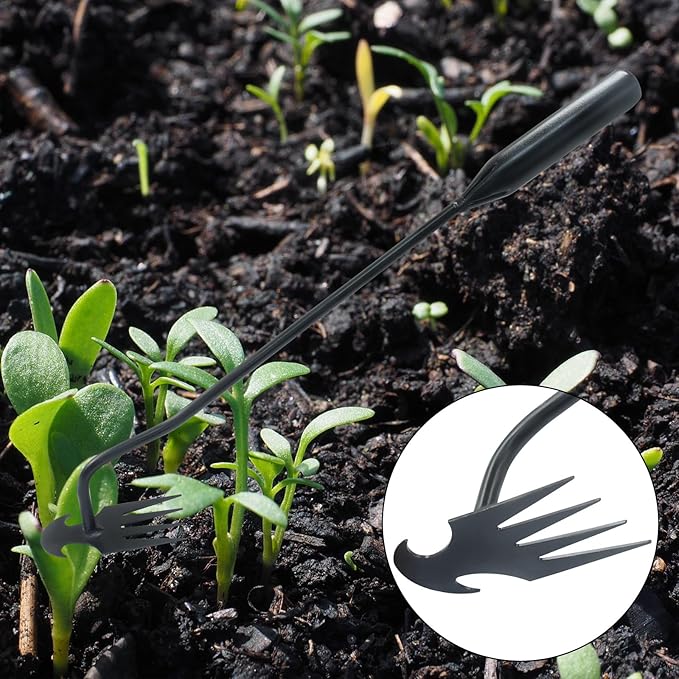 1Pcs Weed Puller Tool Garden Uprooting Weed Pulling Tool, 15.7" Portable Stainless Steel Weeder Tool 4-Claw Manganese Steel Weed Puller for Gardening Backyard Farm