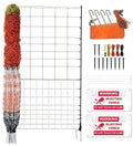 Electric Premium Poultry Netting Fence 59”H x 98.5’L - Versatile Portable Electric Fencing for Flying Chicken Sheep Goats Deer Hogs Dogs, Used in Backyards Homesteaders Farms and Ranches, PK1