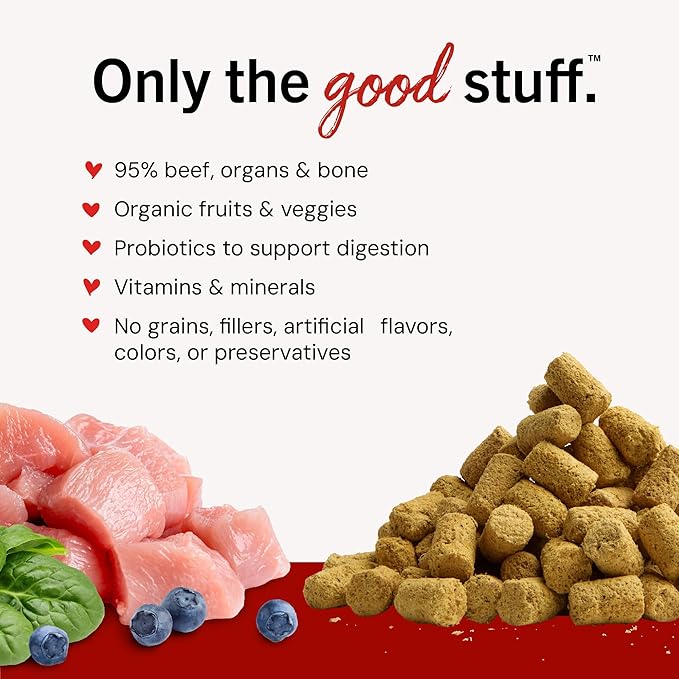 Stella & Chewy's Freeze-Dried Raw Tantalizing Turkey Meal Mixers- Dog Food Topper and Mixer - Made with 95% Cage-Free Turkey, Organs & Bone - Perfect for Picky Eaters - Grain-Free - 35 oz