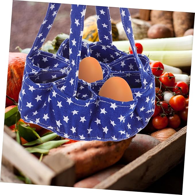 9bags Capacity Egg Collecting Basket with Pouches Gathering Bag for Fresh Chicken Duck and Goose Eggs Unique Design for Farmhouse and Garden Use