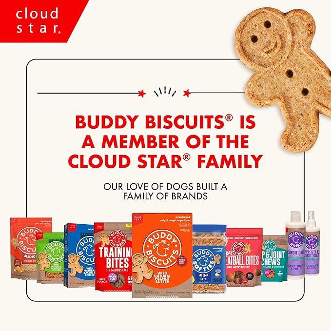 Buddy Biscuits 14 oz. Box of Grain-Free Crunchy Dog Treats Made with Natural Roasted Chicken