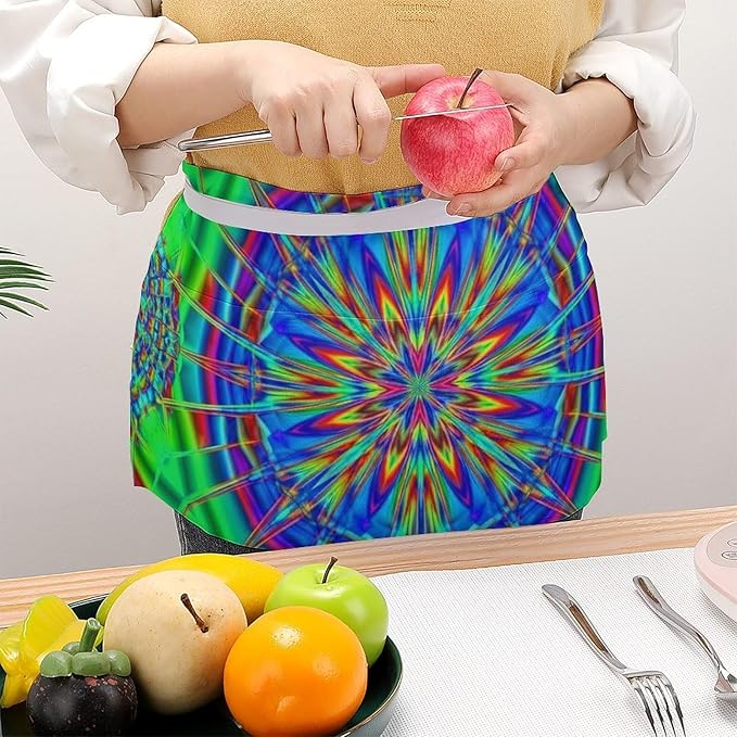Short 3 Pockets Waist Waiter Waitress Half Apron Waterproof Chef Aprons