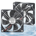 2pcs 120mm x 25mm IP67 Exhaust Fan 2pin DC 12V Dual Ball Bearing Brushless Cooling for Rv Fridge, Gaming Laptop,growtent, Solar Battery Box, Chicken coop
