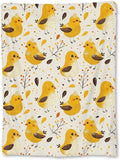 Adorable Yellow Chick Blanket, Soft Lightweight Flannel Throw Blanket for Couch, Bed, Travel, Living Room & Home Decor, Cozy Warm Fuzzy Blankets for Adults Kids Women Boys Girls 60×50 in