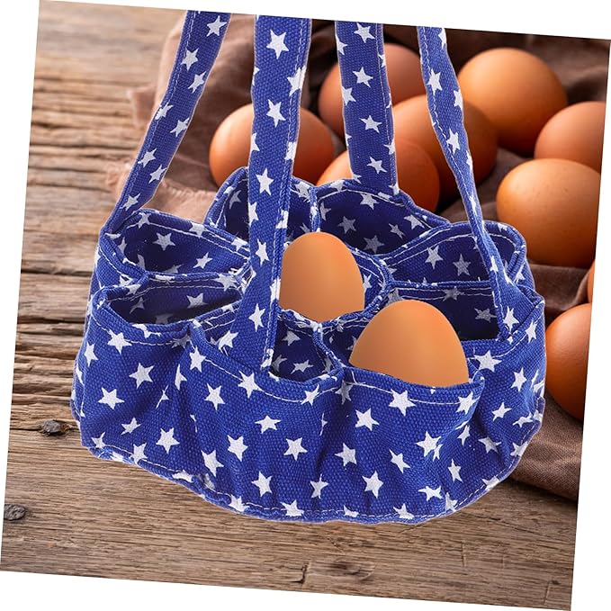 ABOOFAN 9bags Egg Gathering Basket Pockets Chicken Egg Collector for Fresh Quail Collecting Bag Bag for Farmhouse Decor