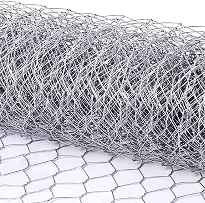 Generic Wire Fencing Roll - Chicken Wire Fence | Mesh Roll Galvanized | Welded Metal Wire Fencing Roll | Galvanized Welded Cage Wire Mesh Roll Supports Poultry Netting Cage Fence, 0.4*15.um