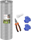 HOPERAN Hardware Cloth 1/2 Inch 48 x 100 ft - 19 Gauge Chicken Wire Fencing Mesh, Hot Dipped Galvanized After Welding, Wire Fence Rolls for Garden Fencing, Gopher Wire Rabbit Wire Poultry Netting