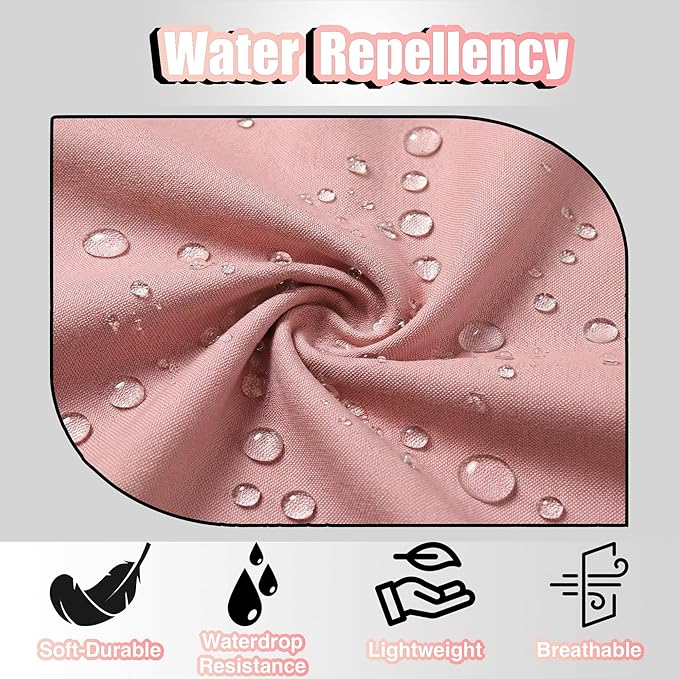 TOSHE Kitchen Apron Waterdrop Resistant Cotton Apron with adjustable Aprons for Women with Pockets 10 Color option Cooking Powder Pink Apron (Powder Pink)