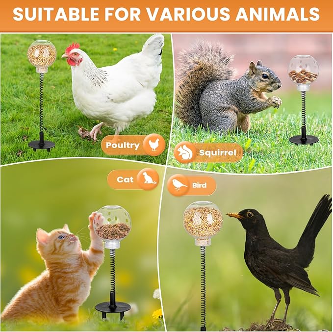Peck Toy, Interactive Slow Feed Release Toy for Your Flock, Chicken Slow Feeder Boredom Busting Fun Maintain Your Hens Entertained(1 Pack)