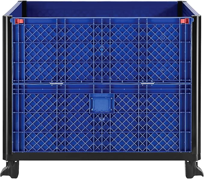 Global Industrial Solid Wall Bulk Container 39-1/4"L x 31-1/2"W x 29"H with One Drop Gate